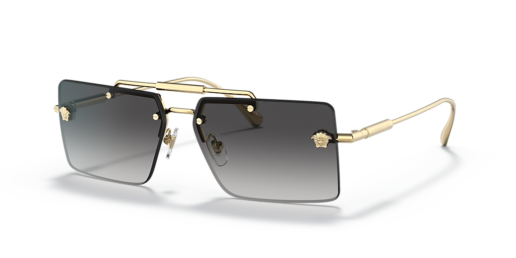 VERSACE Gold Rimless Sunglasses