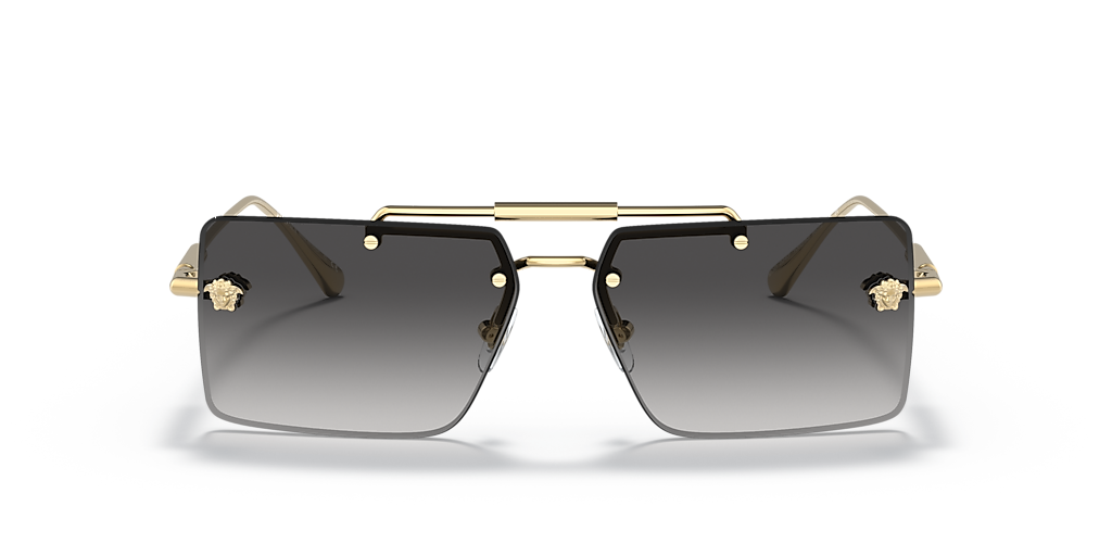 VERSACE Gold Rimless Sunglasses