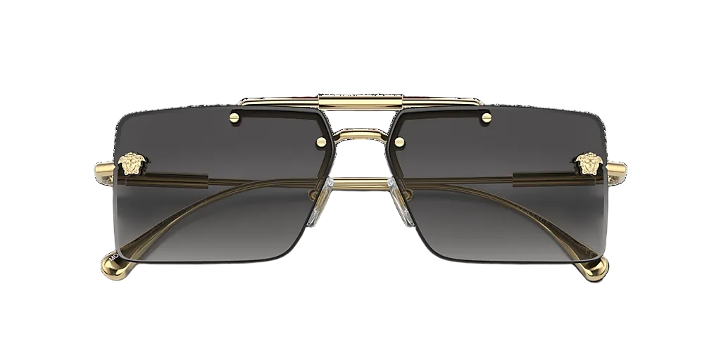 VERSACE Gold Rimless Sunglasses