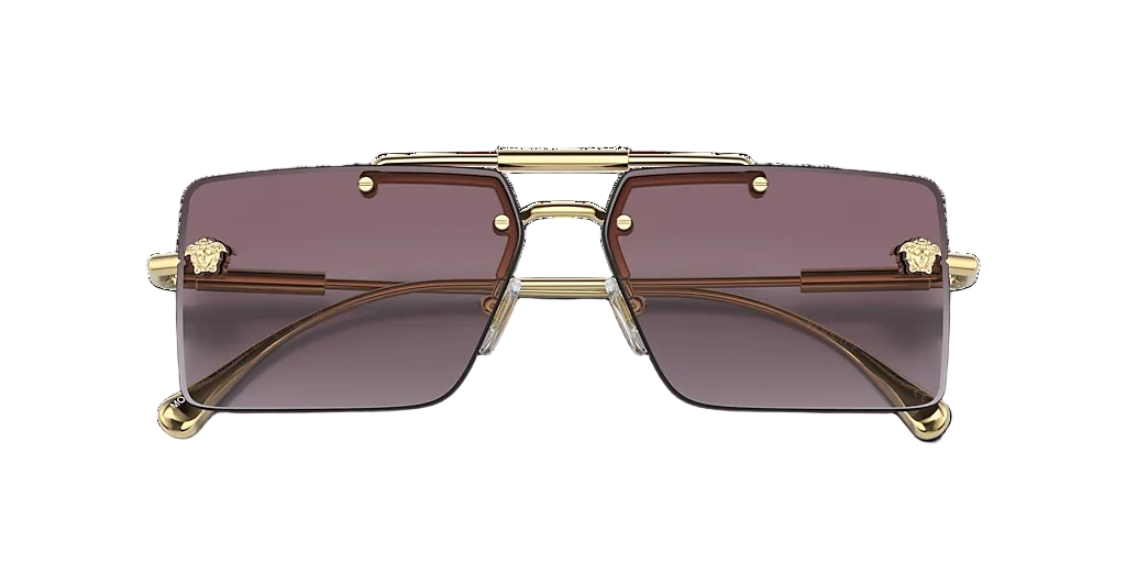 VERSACE Gold Rimless Sunglasses